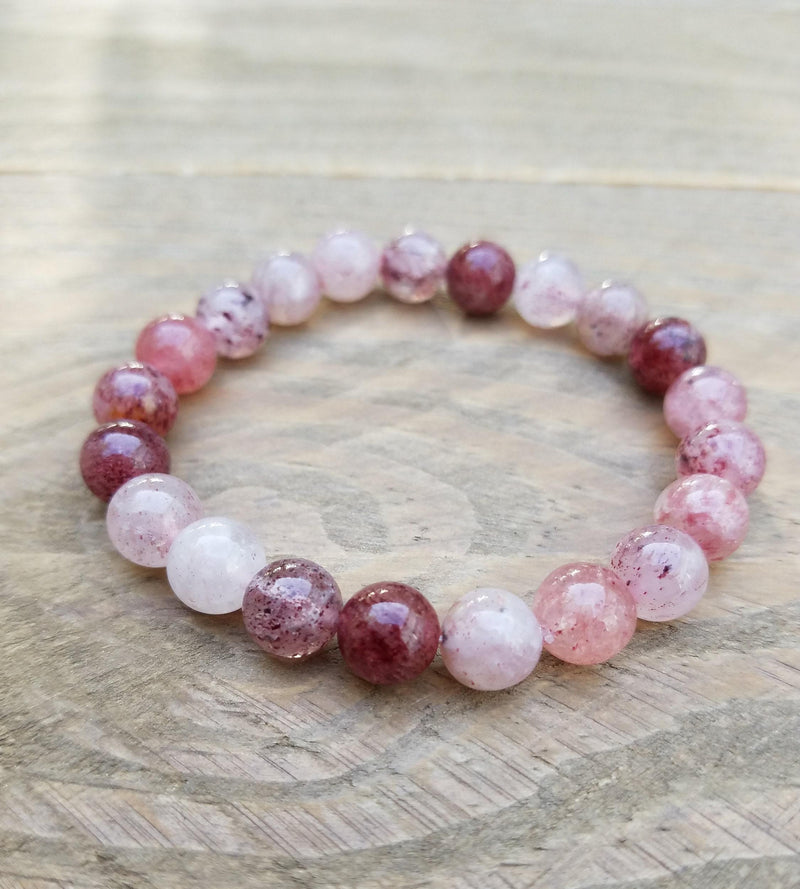 Strawberry Quartz Bracelet - BrahmatellsStore