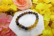 Success bracelet: Citrine, Pyrite and Tiger Eye - BrahmatellsStore