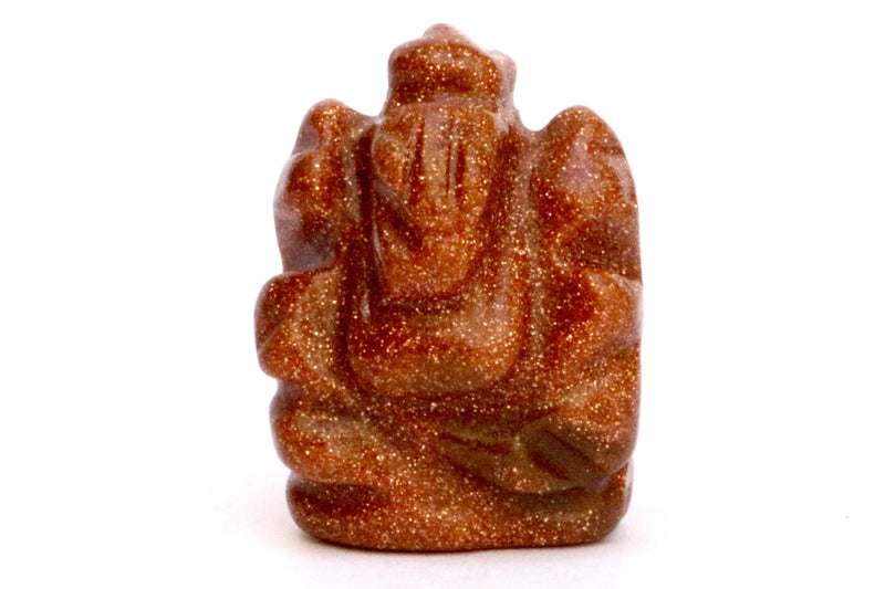Sunstone Ganesha Idol: Radiate Positivity & Prosperity | Brahmatells - BrahmatellsStore