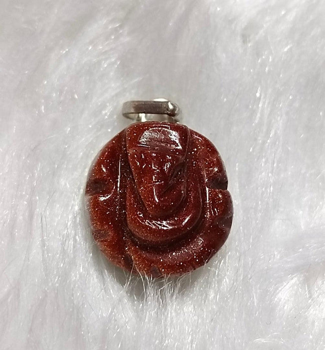 Sunstone Ganesha Pendant: Prosperity & Creativity | Brahmatells - BrahmatellsStore