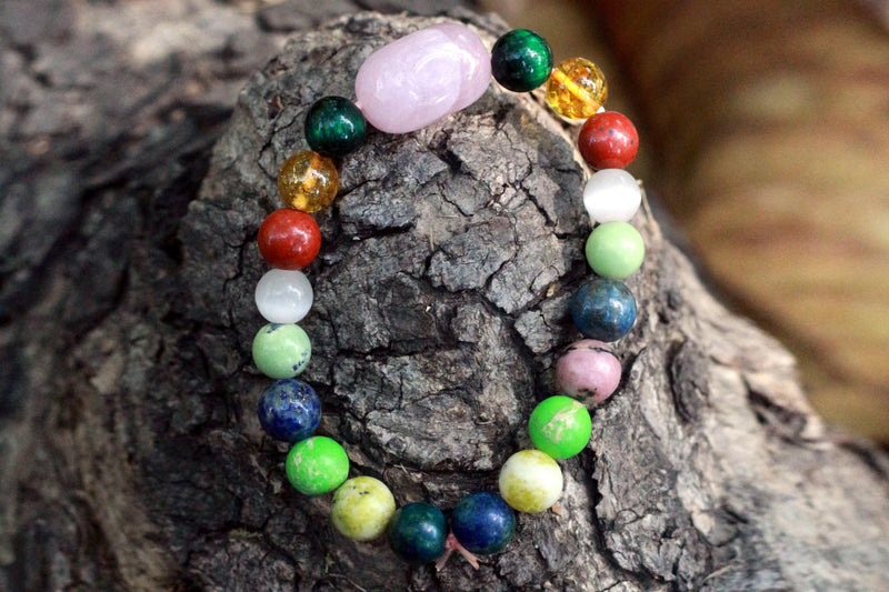 Taurus Zodiac Rose Quartz Bracelet - Venusian Love & Harmony - Brahmatells - BrahmatellsStore