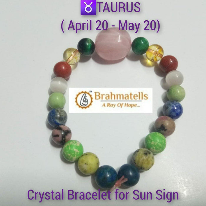 Taurus Zodiac Rose Quartz Bracelet - Venusian Love & Harmony - Brahmatells - BrahmatellsStore