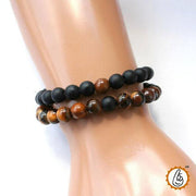 Tiger Eye Matte Bracelet for Balance & Creativity | Brahmatells - BrahmatellsStore