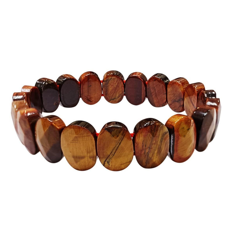 Tiger Eye Oval Faceted Bracelet - BrahmatellsStore