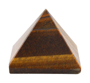 Tiger Eye Stone Pyramid 40-50 gm, Crystal Healing Gemstone - BrahmatellsStore
