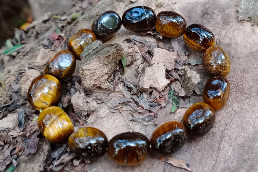 Tiger Eye Tumble Bracelet for Balance | Brahmatells - BrahmatellsStore