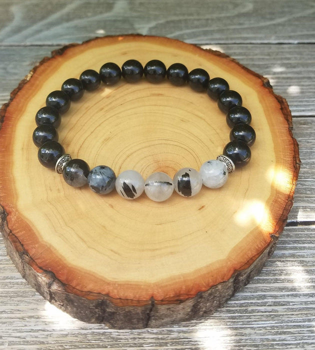 Tourmalated Quartz Protection Bracelet | Brahmatells - BrahmatellsStore