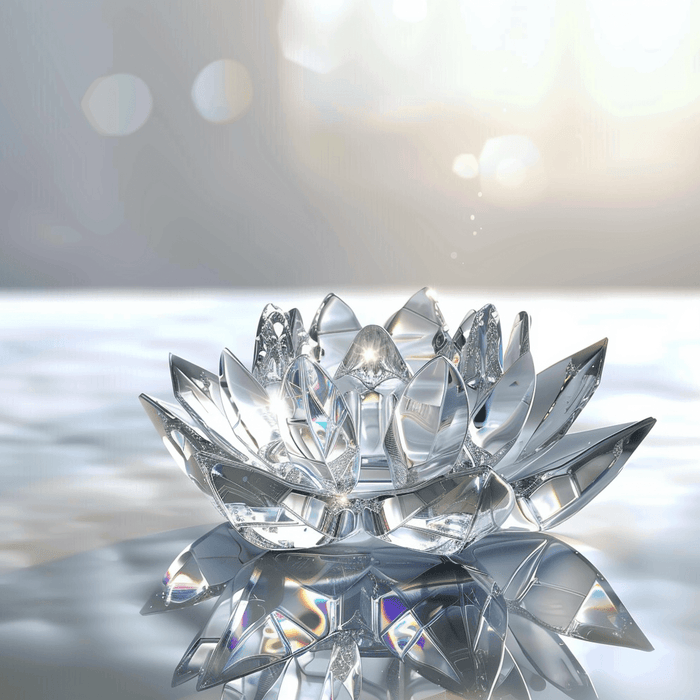 Transparent Crystal Lotus for Harmonious Energy | Brahmatells - BrahmatellsStore