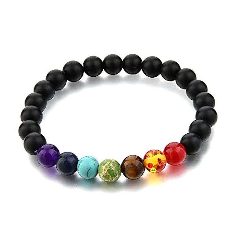 Triple Protection 7 Chakra Beads Bracelet - Balance & Harmony - BrahmatellsStore