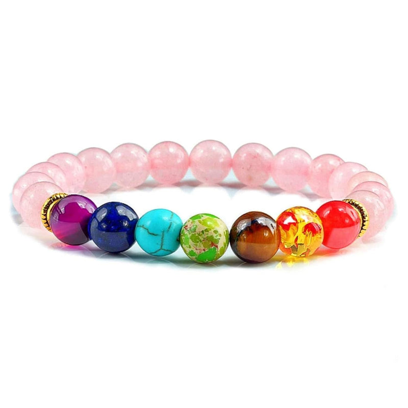 Triple Protection 7 Chakra Beads Bracelet - Balance & Harmony - BrahmatellsStore