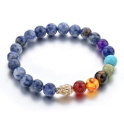 Triple Protection 7 Chakra Beads Bracelet - Balance & Harmony - BrahmatellsStore
