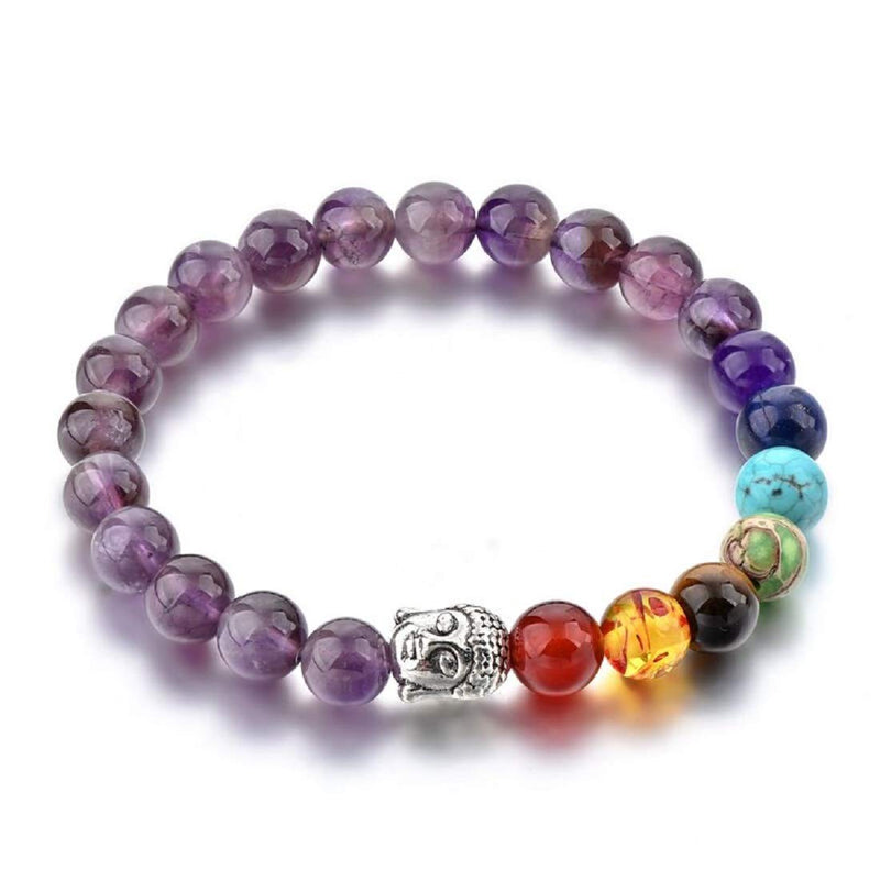 Triple Protection 7 Chakra Beads Bracelet - Balance & Harmony - BrahmatellsStore
