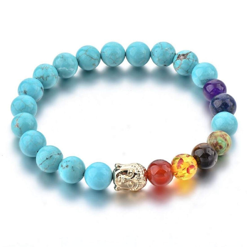 Triple Protection 7 Chakra Beads Bracelet - Balance & Harmony - BrahmatellsStore