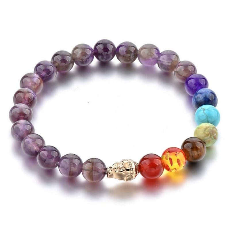 Triple Protection 7 Chakra Beads Bracelet - Balance & Harmony - BrahmatellsStore