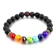 Triple Protection 7 Chakra Beads Bracelet - Balance & Harmony - BrahmatellsStore