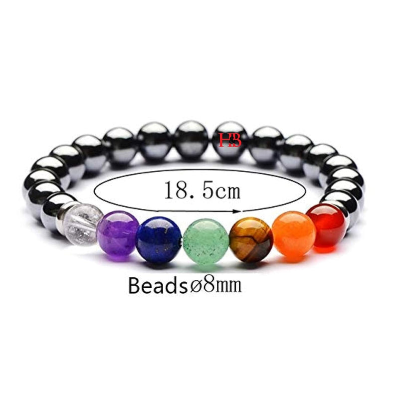 Triple Protection 7 Chakra Beads Bracelet - Balance & Harmony - BrahmatellsStore