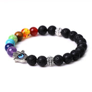 Triple Protection 7 Chakra Beads Bracelet - Balance & Harmony - BrahmatellsStore