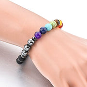 Triple Protection 7 Chakra Beads Bracelet - Balance & Harmony - BrahmatellsStore