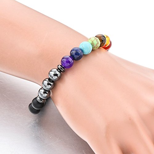 Triple Protection 7 Chakra Beads Bracelet - Balance & Harmony - BrahmatellsStore
