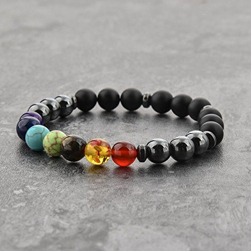 Triple Protection 7 Chakra Beads Bracelet - Balance & Harmony - BrahmatellsStore