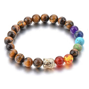 Triple Protection 7 Chakra Beads Bracelet - Balance & Harmony - BrahmatellsStore