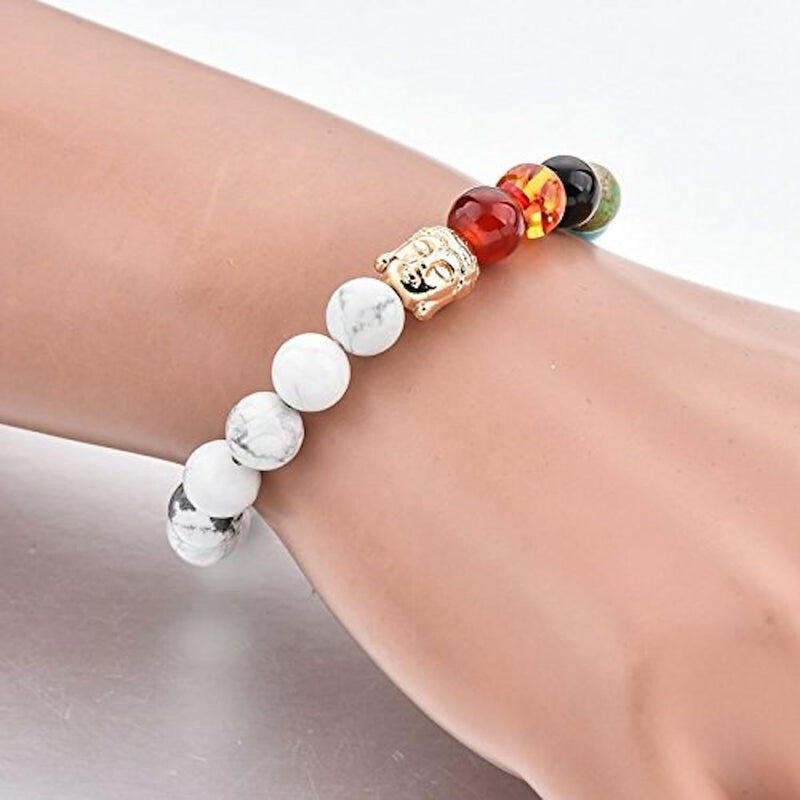 Triple Protection 7 Chakra Beads Bracelet - Balance & Harmony - BrahmatellsStore