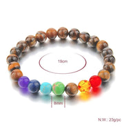 Triple Protection 7 Chakra Beads Bracelet - Balance & Harmony - BrahmatellsStore