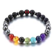 Triple Protection 7 Chakra Beads Bracelet - Balance & Harmony - BrahmatellsStore