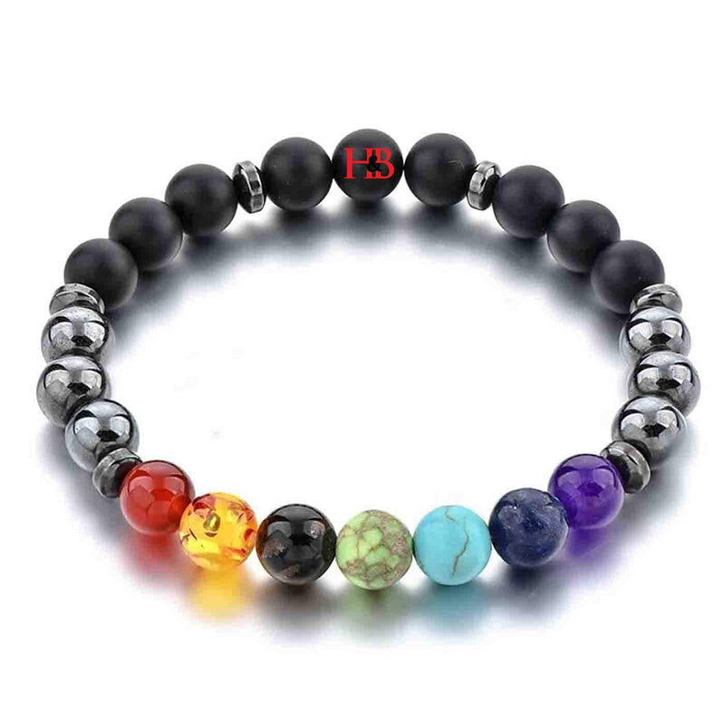 Triple Protection 7 Chakra Beads Bracelet - Balance & Harmony - BrahmatellsStore