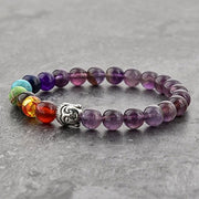 Triple Protection 7 Chakra Beads Bracelet - Balance & Harmony - BrahmatellsStore
