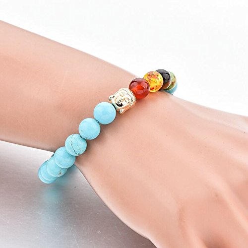Triple Protection 7 Chakra Beads Bracelet - Balance & Harmony - BrahmatellsStore