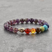 Triple Protection 7 Chakra Beads Bracelet - Balance & Harmony - BrahmatellsStore