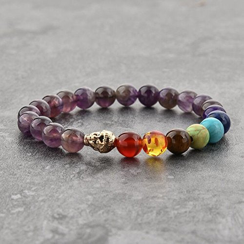 Triple Protection 7 Chakra Beads Bracelet - Balance & Harmony - BrahmatellsStore