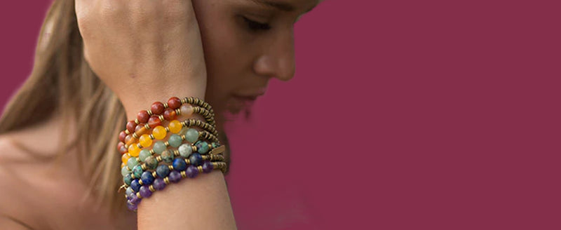 Triple Protection 7 Chakra Beads Bracelet - Balance & Harmony - BrahmatellsStore