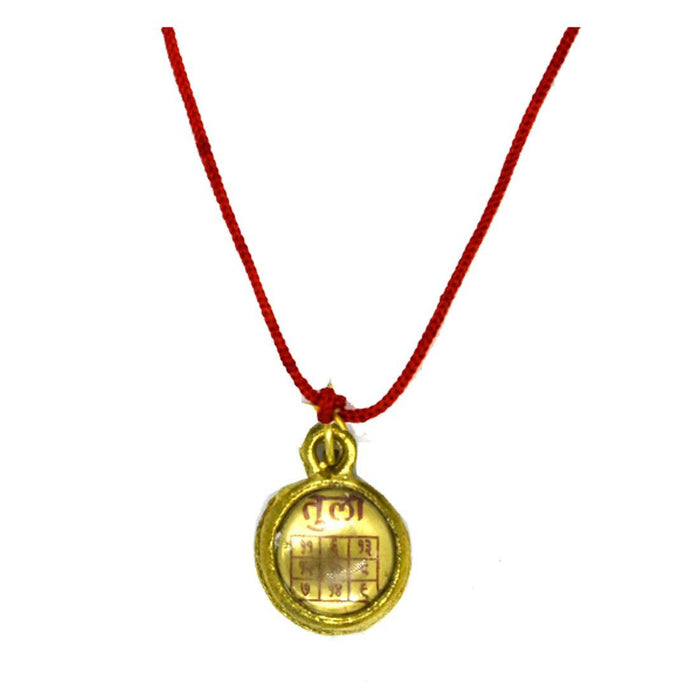 Tula Astadhatu Brass Yantra Locket for Pooja, Health, Wealth, Prosperity and Success - BrahmatellsStore