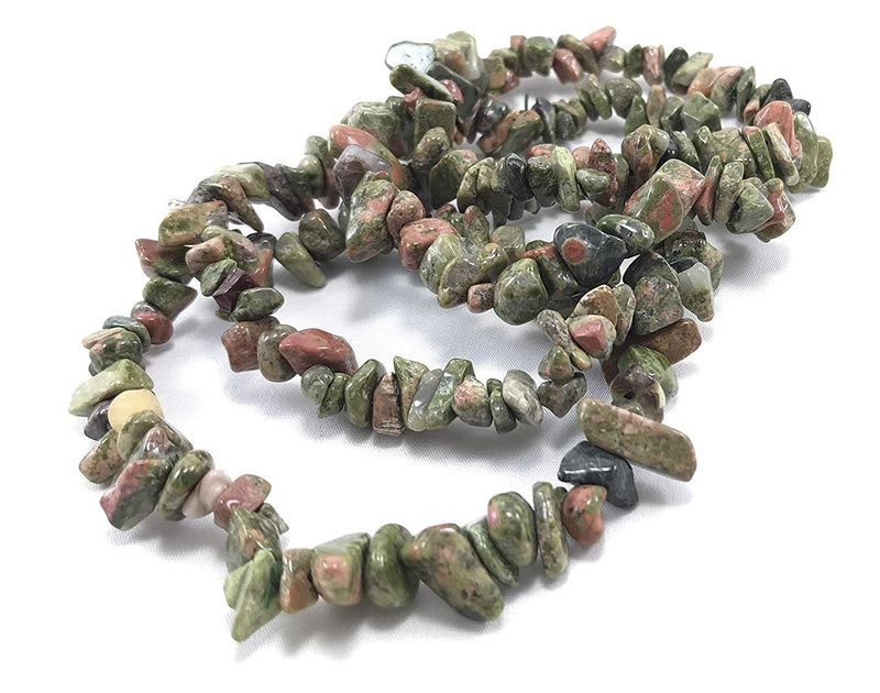 Unleash Healing with Energized Unakite Chips Bracelet | Brahmatells - BrahmatellsStore