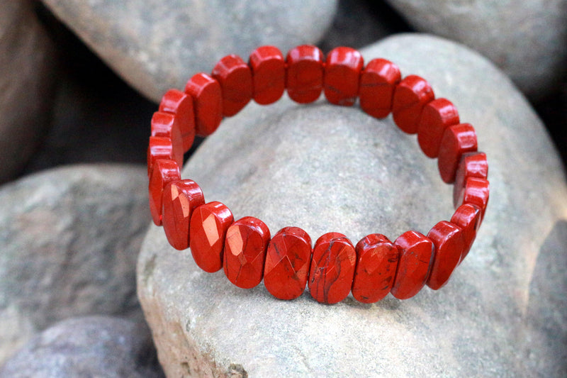 Unleash Your Inner Strength with Energized Red Jasper Bracelet - BrahmatellsStore