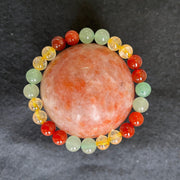Unlock Career Success: Carnelian, Aventurine & Citrine Bracelet - Brahmatells - BrahmatellsStore
