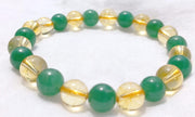 Unlock Prosperity: Citrine & Green Aventurine Power Bracelet | Brahmatells - BrahmatellsStore