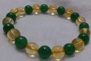Unlock Prosperity: Citrine & Green Aventurine Power Bracelet | Brahmatells - BrahmatellsStore