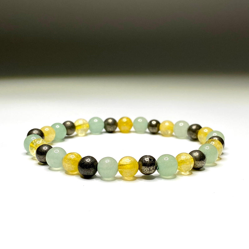 Unlock Prosperity: Citrine, Pyrite & Green Aventurine Bracelet | Instant Wealth Magnet | Brahmatells - BrahmatellsStore