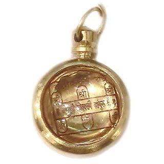 Vashikaran Rashi Locket, Round Shape, Brass and Glass Made Locket - BrahmatellsStore