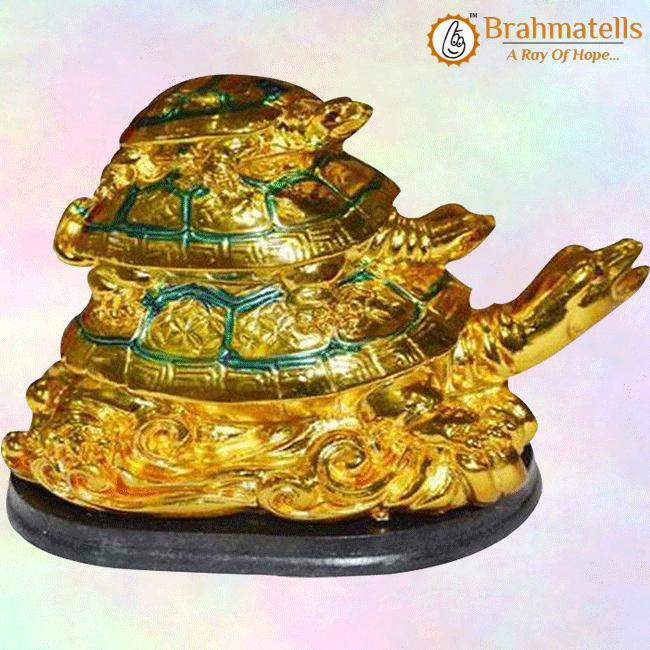 Vastu Feng Shui- Triple Tortoise - BrahmatellsStore