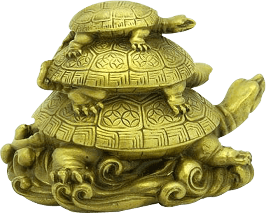 Vastu Feng Shui- Triple Tortoise sober - BrahmatellsStore