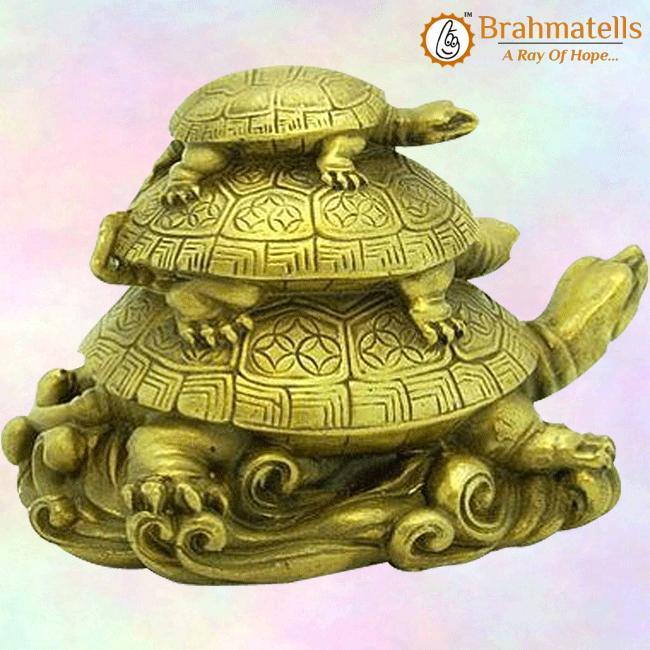 Vastu Feng Shui- Triple Tortoise sober - BrahmatellsStore