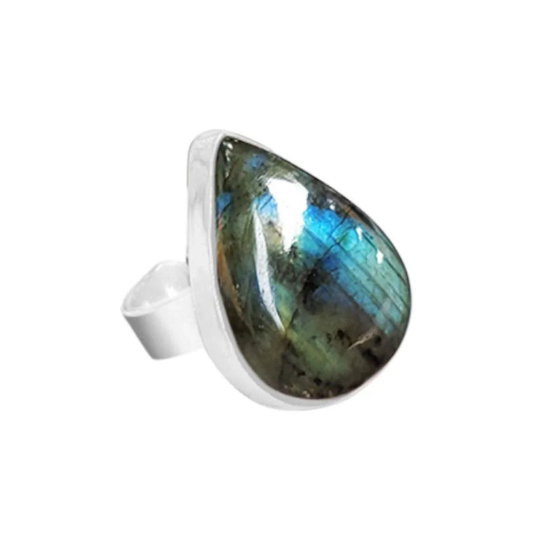 Versatile Crystal Stone Adjustable Rings - Diverse Shapes & Colors | Brahmatells - BrahmatellsStore