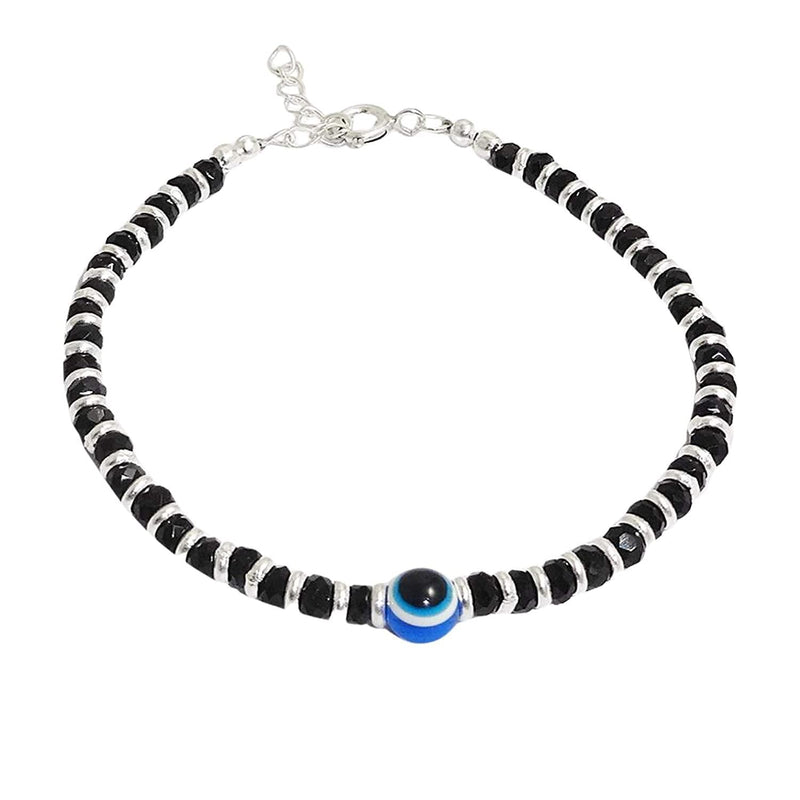 Ward Off Negativity with Evil Eye Black Crystals Bracelet | Brahmatells - BrahmatellsStore