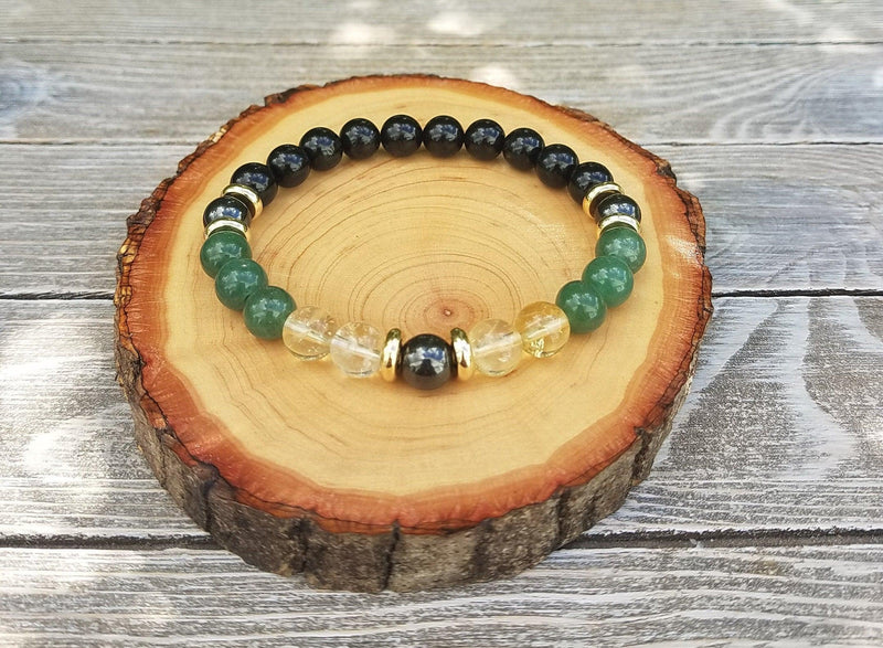 Wealth Bracelet - Prosperity & Abundance, Magnetite - BrahmatellsStore