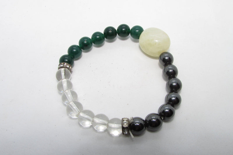 Wealth Magnet Bracelet: Citrine, Quartz, and Aventurine | Brahmatells - BrahmatellsStore