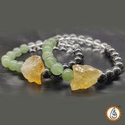 Wealth Magnet Bracelet: Citrine, Quartz, and Aventurine | Brahmatells - BrahmatellsStore